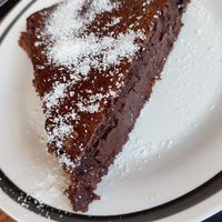 Vegan chocolate cake at Noja in Prizren