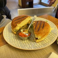 Vegan burger  at Noja in Prizren