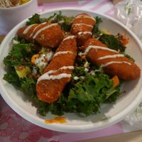 Buffalo Bowl (minus grape tomatoes) at SoBe Vegan in Miami Beach