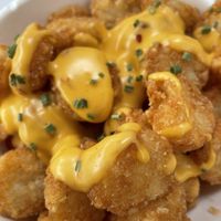 Vegan “Bacon, Egg & Cheese” Tater Tots at SoBe Vegan in Miami Beach
