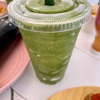 Go green smoothie 🍃   at SoBe Vegan in Miami Beach