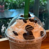 All vegan cookies and cream shake  at SoBe Vegan in Miami Beach