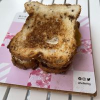 Sausage, egg, cheese sandwich at SoBe Vegan in Miami Beach