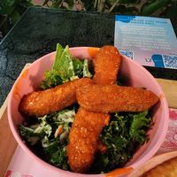 Buffalo chicken salad at SoBe Vegan in Miami Beach