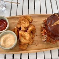 Crispy mushroom sandwich   at SoBe Vegan in Miami Beach