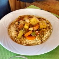 Vegan couscous at Le Tournesol Cuisine Vegetarienne in Albi