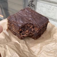 Vegan brownie  at Landbageriet - Naturbageriet in Copenhagen