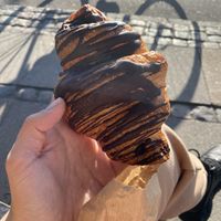 Chocolate croissant  at Landbageriet - Naturbageriet in Copenhagen
