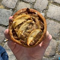 Cinnamon Roll with apple and blueberry   at Landbageriet - Naturbageriet in Copenhagen