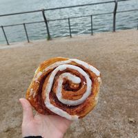 Cinammon roll at Landbageriet - Naturbageriet in Copenhagen