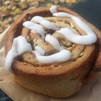 cinnamon roll  at Landbageriet - Naturbageriet in Copenhagen