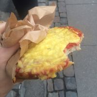 cheese focaccia  at Landbageriet - Naturbageriet in Copenhagen