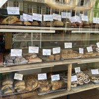 Some of the products   at Landbageriet - Naturbageriet in Copenhagen