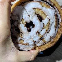 Cinnamon bun the day after (still very fresh and tasty) at Landbageriet - Naturbageriet in Copenhagen