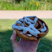 Kanelsnegl at Landbageriet - Naturbageriet in Copenhagen