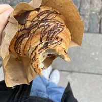 Chocolate croissantt  at Landbageriet - Naturbageriet in Copenhagen