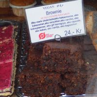 Vegan brownie at Landbageriet - Naturbageriet in Copenhagen