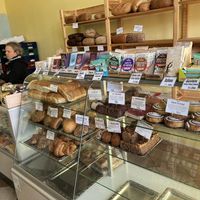 Main counter  at Landbageriet - Naturbageriet in Copenhagen