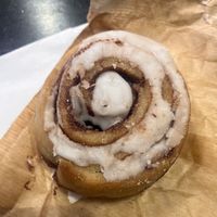 Cinnamon roll  at Landbageriet - Naturbageriet in Copenhagen