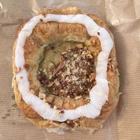 Pastry with creamm  at Landbageriet - Naturbageriet in Copenhagen