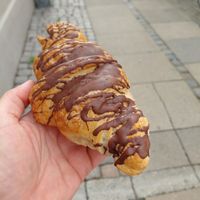Chocolat croissant at Landbageriet - Naturbageriet in Copenhagen