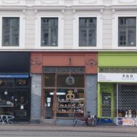 Little store in the street at Landbageriet - Naturbageriet in Copenhagen