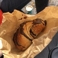 Incredible chocolate croissant! at Landbageriet - Naturbageriet in Copenhagen