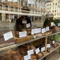 Pastries 😃💚 at Landbageriet - Naturbageriet in Copenhagen