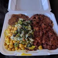 combo plate at Vegetarian Delight in Miramar