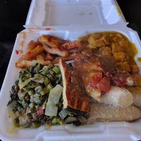 combo plate at Vegetarian Delight in Miramar