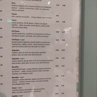 Menu at Keenkies in Athens