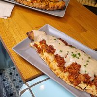 Vegan pastotsio and vegan hicken run at Keenkies in Athens