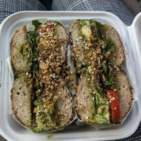 Avo bagel at SEED & STONE in Adelaide