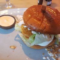 Vegan Schnitzel Burger! at Tipsy in Aarhus