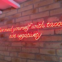 They have cool signs and Instagram worthy premises  at Tipsy in Aarhus