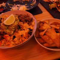 Bowl and extra fries Nachos at Tipsy in Aarhus