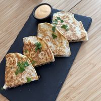 Vegan quesadillas   at Tipsy in Aarhus