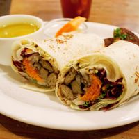 Vegan gluten wrap at Modernark in Kobe