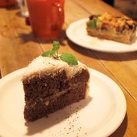 Vegan coconut tiramisu at Modernark in Kobe
