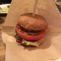 soy patty burger at Modernark in Kobe