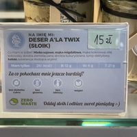 Labels clearly say vegan and ingredients   at Fit Cake Olsztyn in Jonkowo