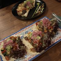 In front is the vegan option  #Veganuary at Mi Casa in Graz