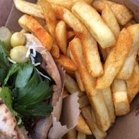 Falafel goddess pita  at Jimmy's Falafel in Sydney