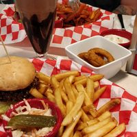 The milkshakes are really good! at Diner 45 in Raettvik