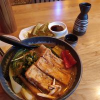 Spicy miso tofu ramen at Takumi in Barcelona