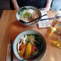 ramen vegetal at Takumi in Barcelona