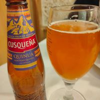 Cerveza peruana con quinua at Abrazzas in Madrid