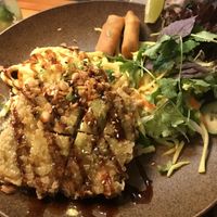 udon noodles and chrispy tofu #Veganuary at Pho 45 in Erfurt