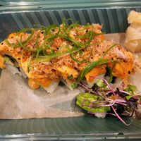 Oasis roll and avocado nigiri at Mitate in Portland