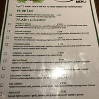 Dedicated vegan menu at Urban Tandoor in Bristol